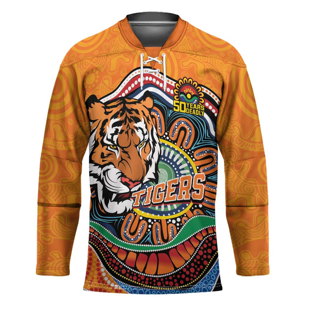 Custom Tigers Honouring First Nations Hockey Jersey NAIDOC 2026 Deadly 50 Years