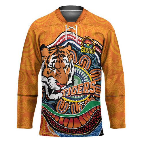 Custom Tigers Honouring First Nations Hockey Jersey NAIDOC 2026 Deadly 50 Years