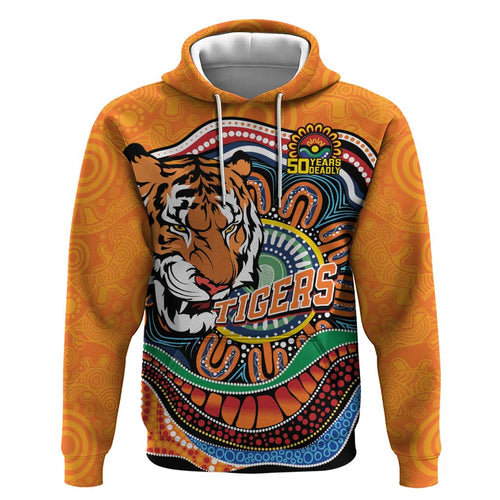 Custom Tigers Honouring First Nations Hoodie NAIDOC 2026 Deadly 50 Years
