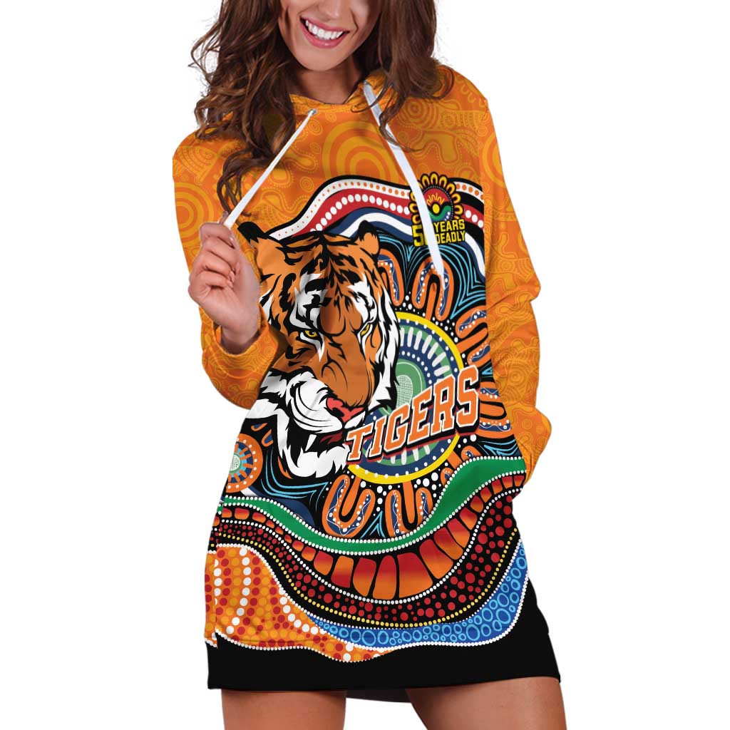 Custom Tigers Honouring First Nations Hoodie Dress NAIDOC 2026 Deadly 50 Years