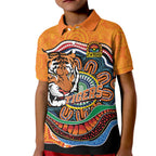 Custom Tigers Honouring First Nations Kid Polo Shirt NAIDOC 2026 Deadly 50 Years