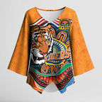 Custom Tigers Honouring First Nations Kimono Sleeve Blouse NAIDOC 2026 Deadly 50 Years