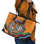Custom Tigers Honouring First Nations Leather Tote Bag NAIDOC 2026 Deadly 50 Years