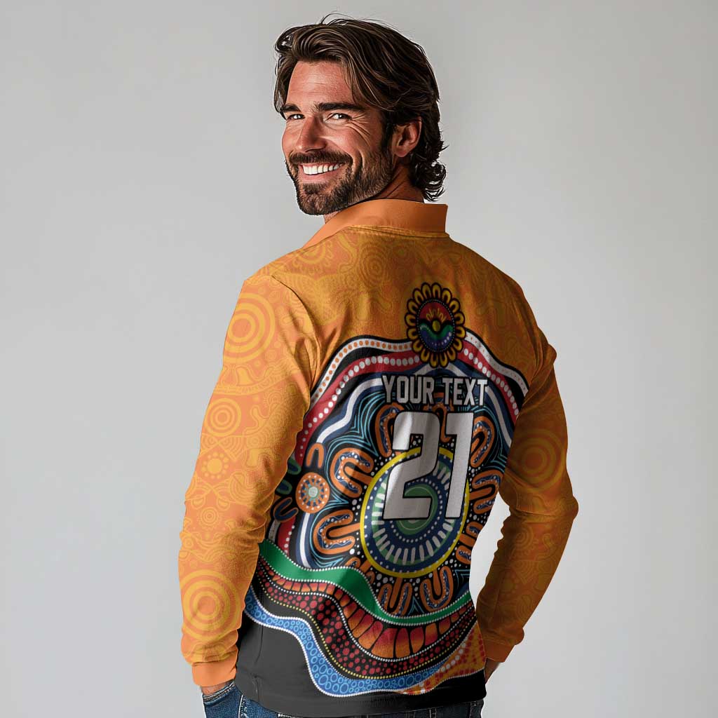 Custom Tigers Honouring First Nations Long Sleeve Polo Shirt NAIDOC 2026 Deadly 50 Years