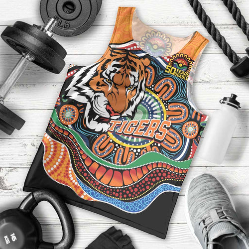 Custom Tigers Honouring First Nations Men Tank Top NAIDOC 2026 Deadly 50 Years