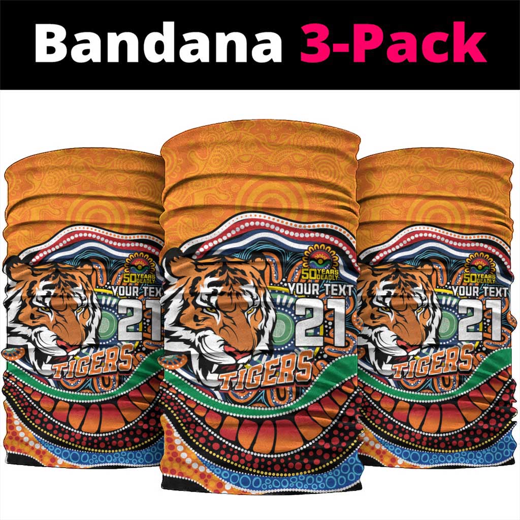 Custom Tigers Honouring First Nations Neck Gaiter NAIDOC 2026 Deadly 50 Years