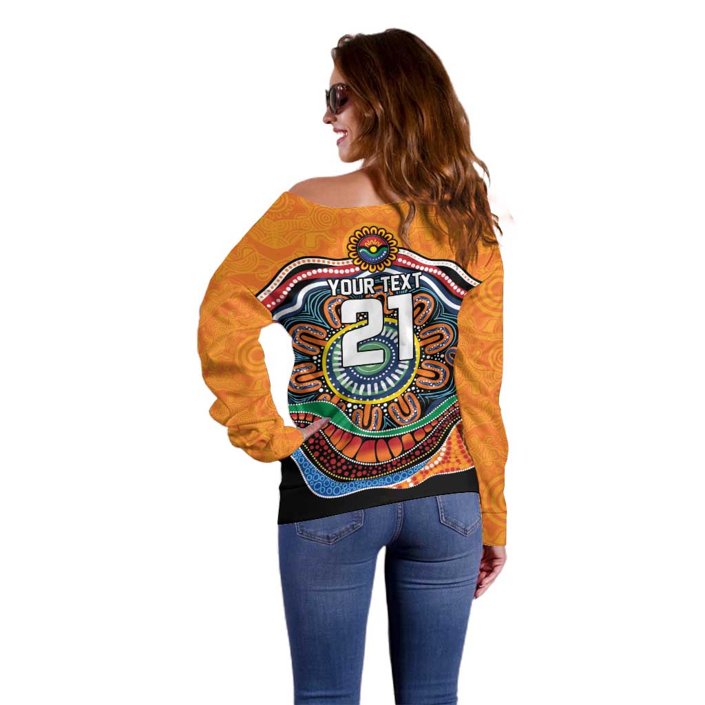 Custom Tigers Honouring First Nations Off Shoulder Sweater NAIDOC 2026 Deadly 50 Years