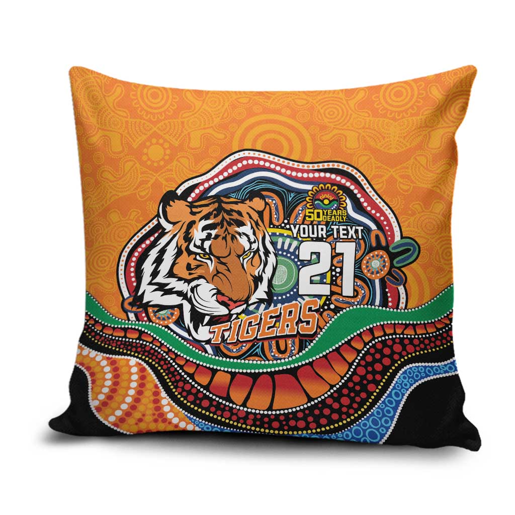 Custom Tigers Honouring First Nations Pillow Cover NAIDOC 2026 Deadly 50 Years