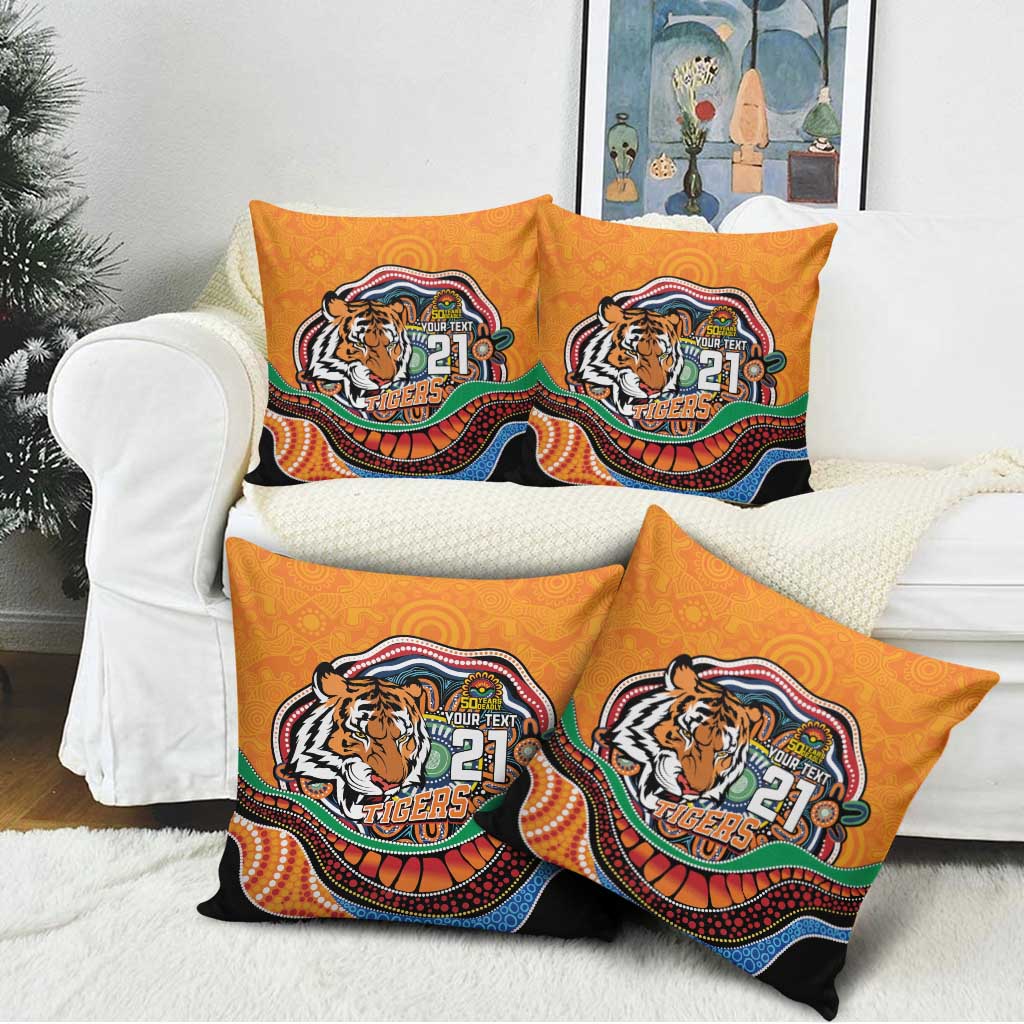 Custom Tigers Honouring First Nations Pillow Cover NAIDOC 2026 Deadly 50 Years