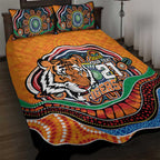 Custom Tigers Honouring First Nations Quilt Bed Set NAIDOC 2026 Deadly 50 Years