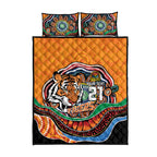 Custom Tigers Honouring First Nations Quilt Bed Set NAIDOC 2026 Deadly 50 Years