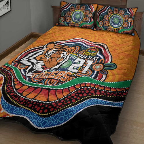 Custom Tigers Honouring First Nations Quilt Bed Set NAIDOC 2026 Deadly 50 Years