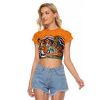 Custom Tigers Honouring First Nations Raglan Cropped T Shirt NAIDOC 2026 Deadly 50 Years