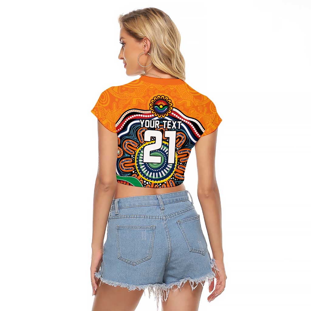 Custom Tigers Honouring First Nations Raglan Cropped T Shirt NAIDOC 2026 Deadly 50 Years