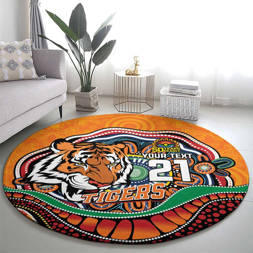 Custom Tigers Honouring First Nations Round Carpet NAIDOC 2026 Deadly 50 Years