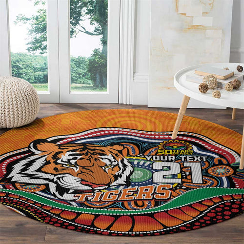 Custom Tigers Honouring First Nations Round Carpet NAIDOC 2026 Deadly 50 Years