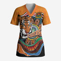 Custom Tigers Honouring First Nations Scrub Top NAIDOC 2026 Deadly 50 Years