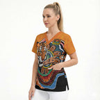 Custom Tigers Honouring First Nations Scrub Top NAIDOC 2026 Deadly 50 Years