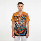 Custom Tigers Honouring First Nations Scrub Top NAIDOC 2026 Deadly 50 Years