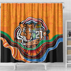 Custom Tigers Honouring First Nations Shower Curtain NAIDOC 2026 Deadly 50 Years