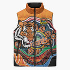 Custom Tigers Honouring First Nations Sleeveless Puffer Jacket NAIDOC 2026 Deadly 50 Years