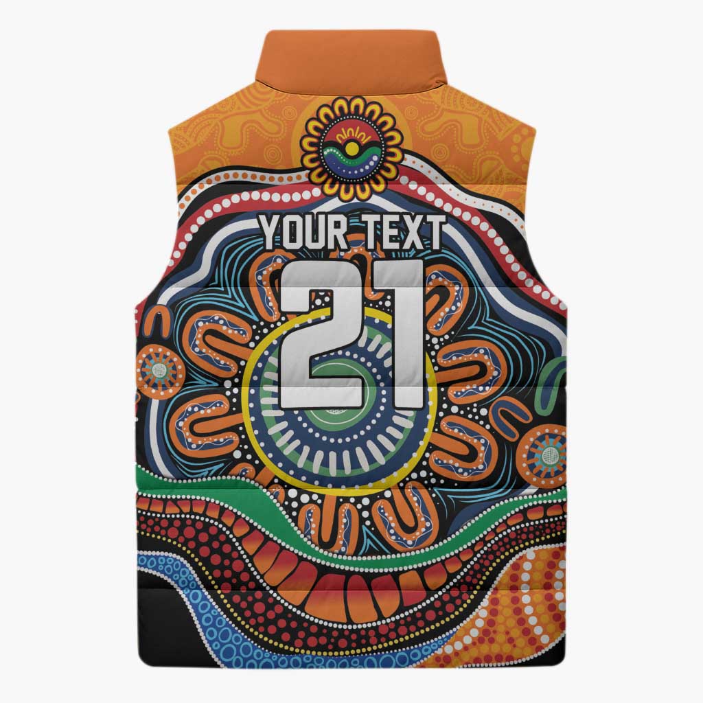 Custom Tigers Honouring First Nations Sleeveless Puffer Jacket NAIDOC 2026 Deadly 50 Years