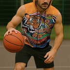 Custom Tigers Honouring First Nations Sleeveless Zip Hoodie NAIDOC 2026 Deadly 50 Years