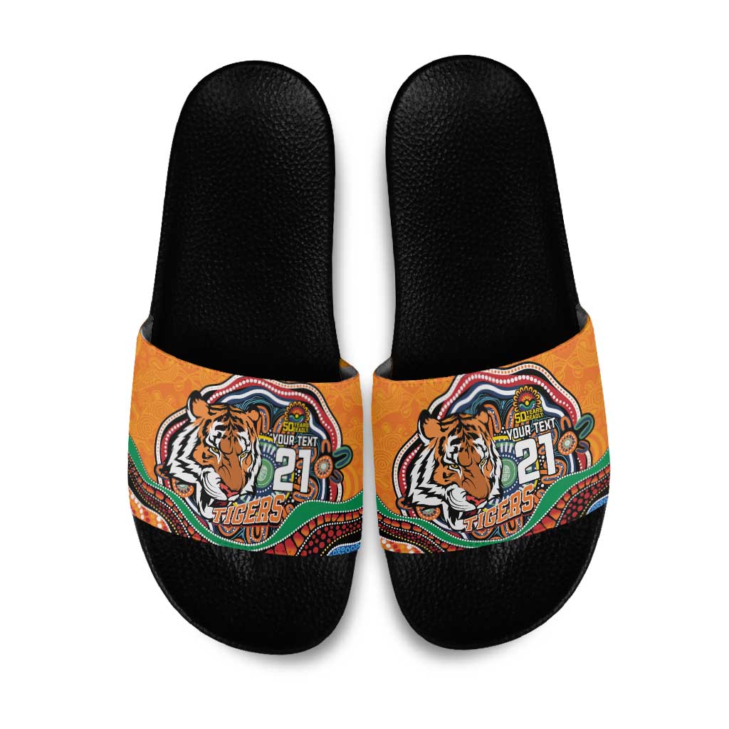 Custom Tigers Honouring First Nations Slide Sandals NAIDOC 2026 Deadly 50 Years