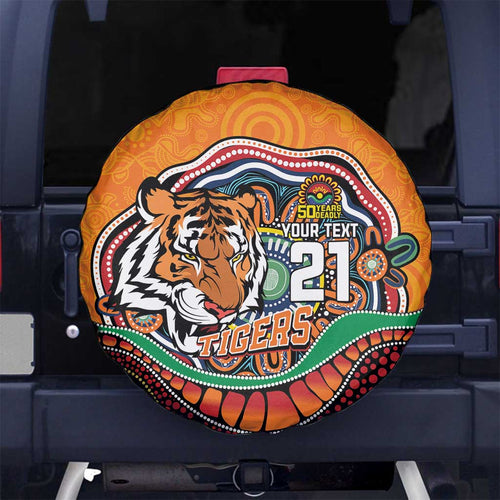 Custom Tigers Honouring First Nations Spare Tire Cover NAIDOC 2026 Deadly 50 Years