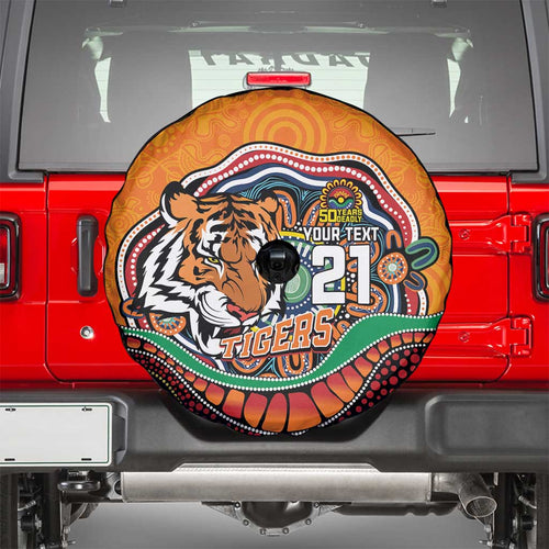 Custom Tigers Honouring First Nations Spare Tire Cover NAIDOC 2026 Deadly 50 Years