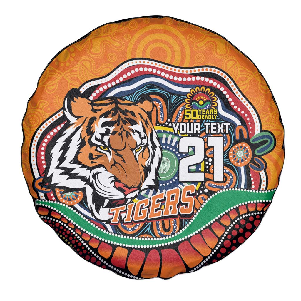 Custom Tigers Honouring First Nations Spare Tire Cover NAIDOC 2026 Deadly 50 Years