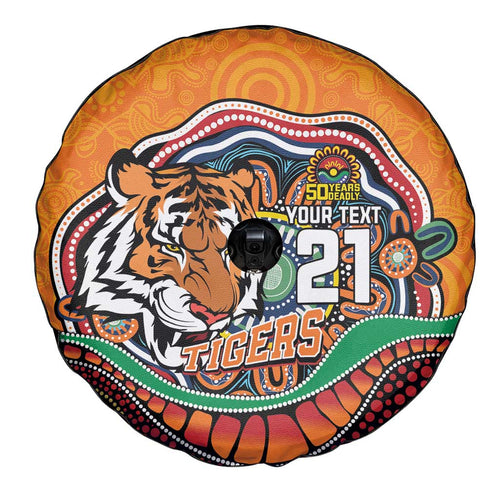 Custom Tigers Honouring First Nations Spare Tire Cover NAIDOC 2026 Deadly 50 Years
