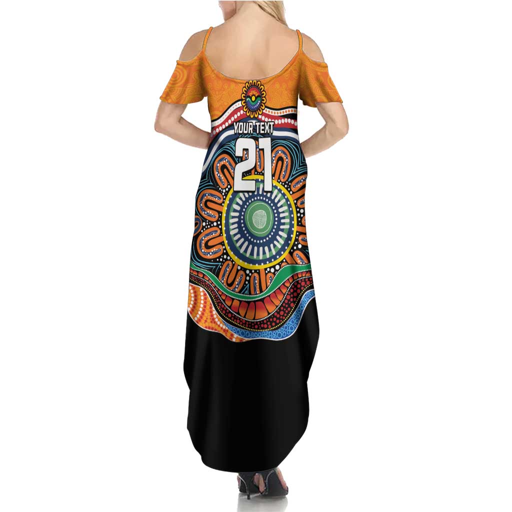 Custom Tigers Honouring First Nations Summer Maxi Dress NAIDOC 2026 Deadly 50 Years