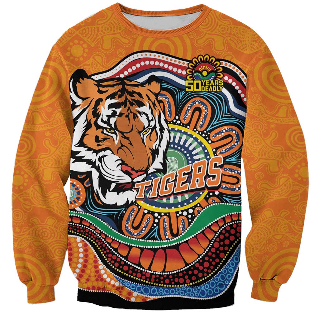 Custom Tigers Honouring First Nations Sweatshirt NAIDOC 2026 Deadly 50 Years