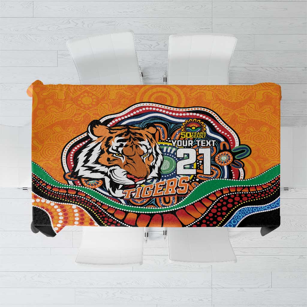Custom Tigers Honouring First Nations Tablecloth NAIDOC 2026 Deadly 50 Years