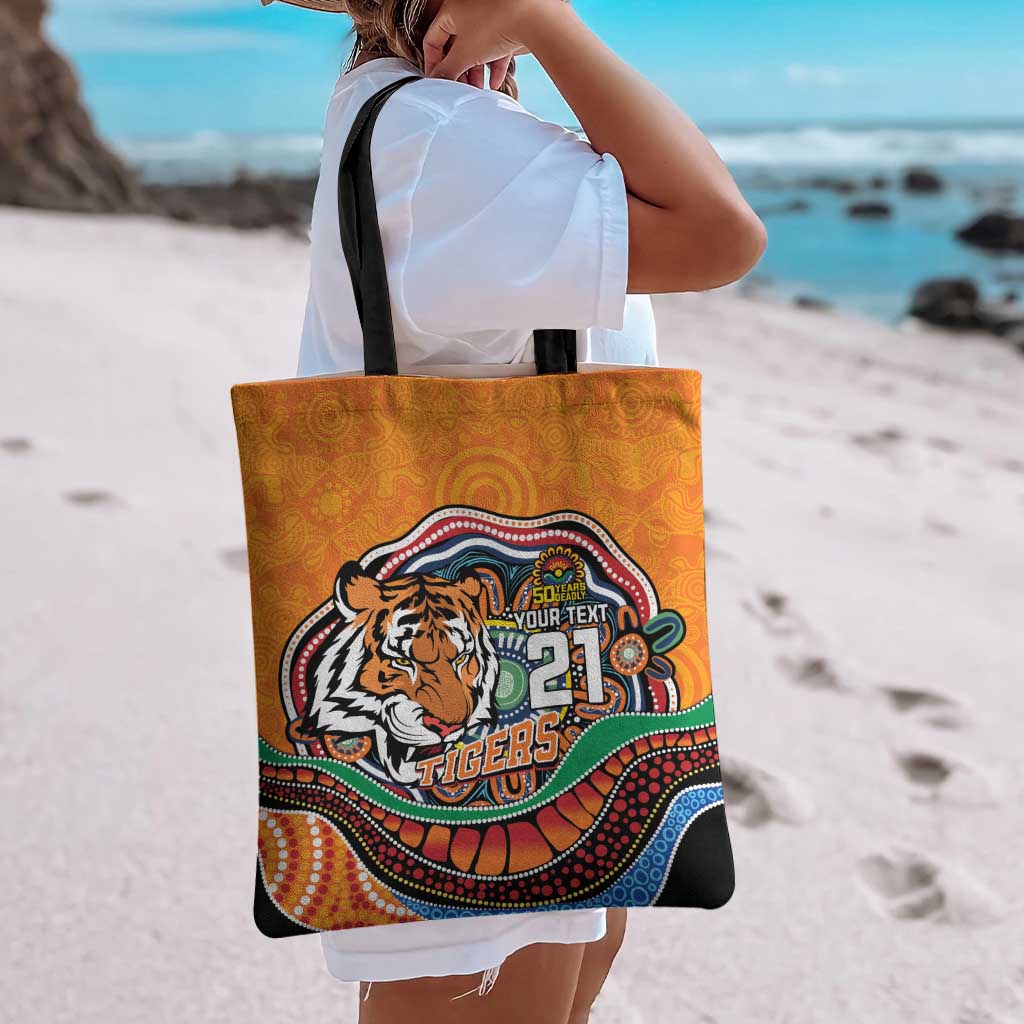 Custom Tigers Honouring First Nations Tote Bag NAIDOC 2026 Deadly 50 Years