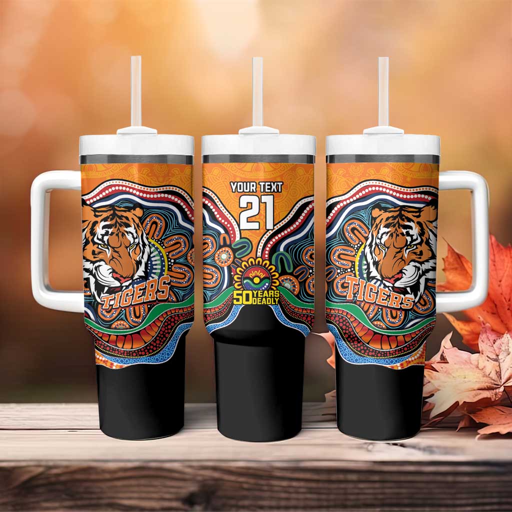 Custom Tigers Honouring First Nations Tumbler With Handle NAIDOC 2026 Deadly 50 Years