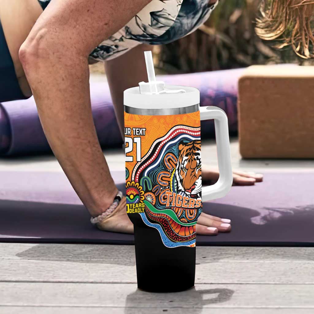 Custom Tigers Honouring First Nations Tumbler With Handle NAIDOC 2026 Deadly 50 Years