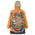 Custom Tigers Honouring First Nations Wearable Blanket Hoodie NAIDOC 2026 Deadly 50 Years