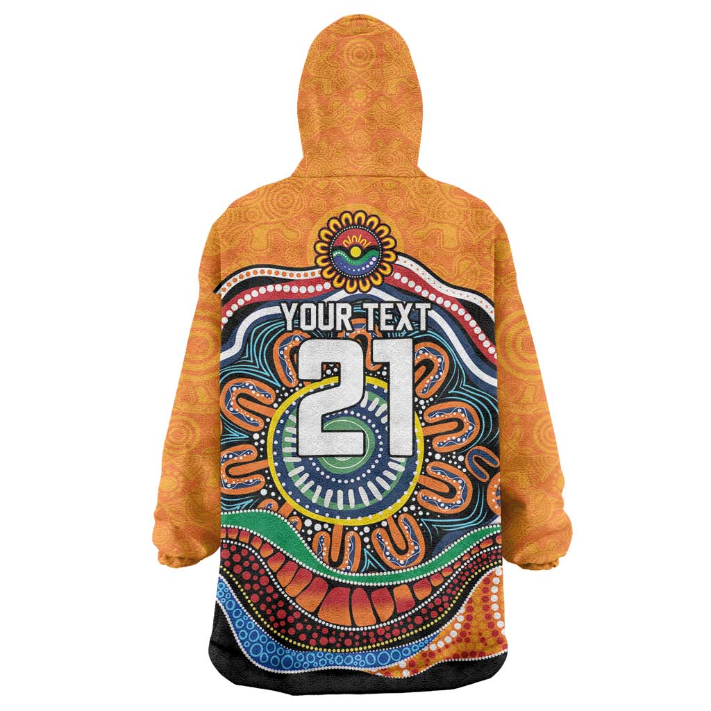 Custom Tigers Honouring First Nations Wearable Blanket Hoodie NAIDOC 2026 Deadly 50 Years