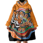 Custom Tigers Honouring First Nations Wearable Blanket Hoodie NAIDOC 2026 Deadly 50 Years