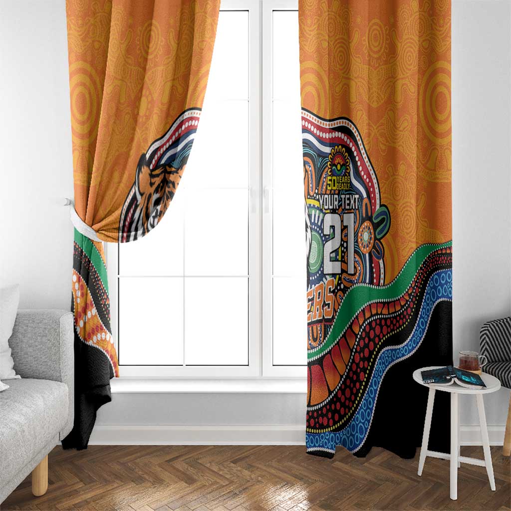 Custom Tigers Honouring First Nations Window Curtain NAIDOC 2026 Deadly 50 Years