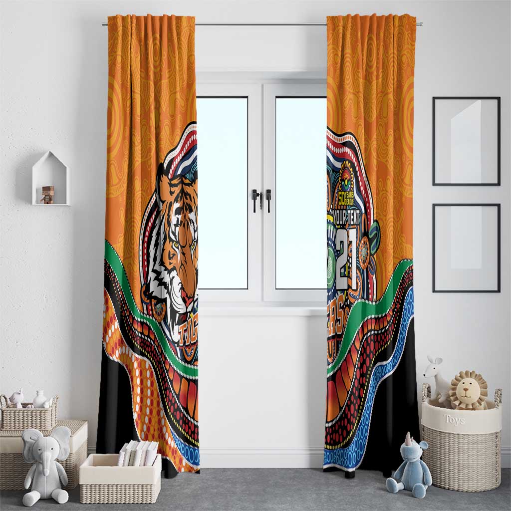 Custom Tigers Honouring First Nations Window Curtain NAIDOC 2026 Deadly 50 Years