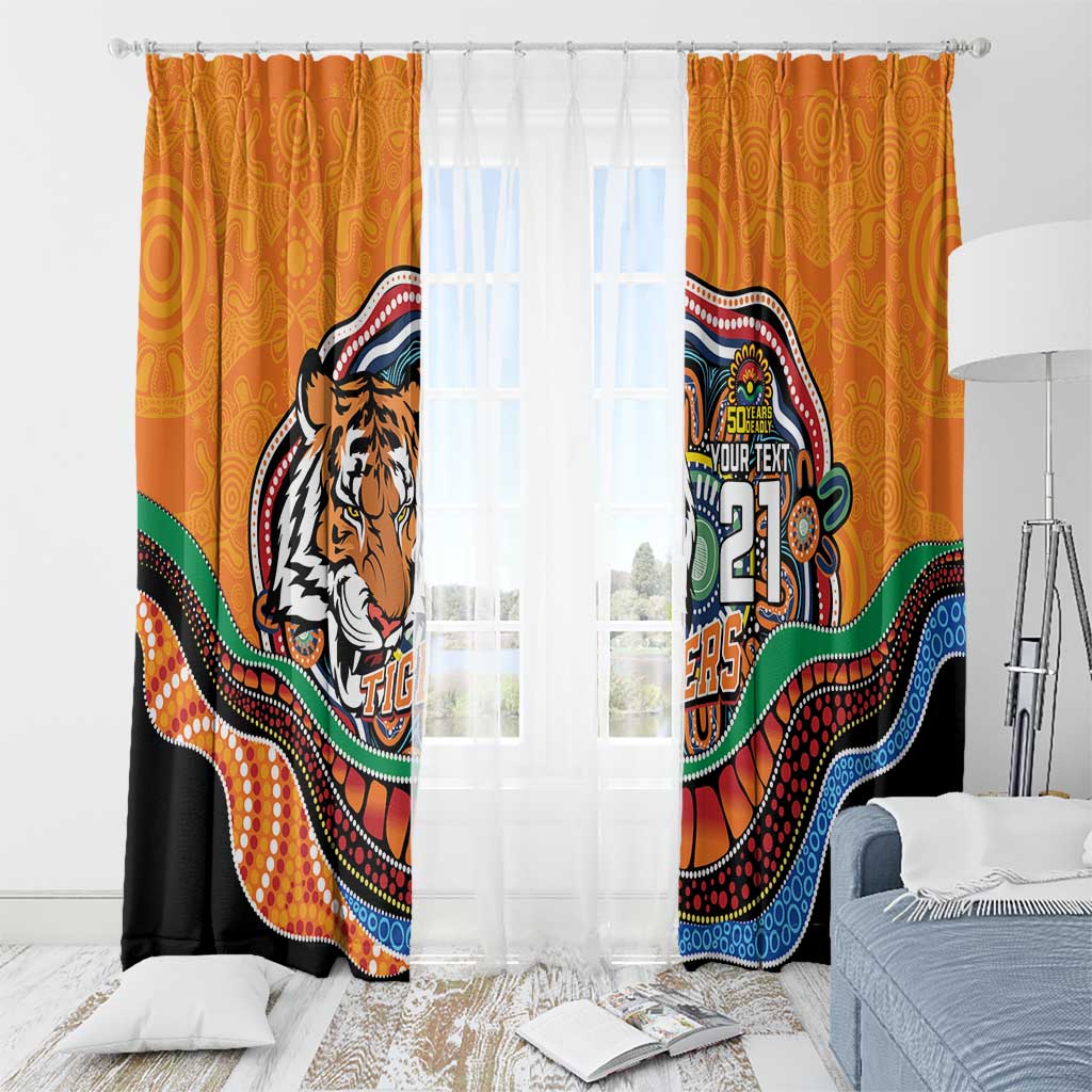 Custom Tigers Honouring First Nations Window Curtain NAIDOC 2026 Deadly 50 Years