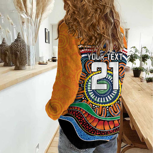 Custom Tigers Honouring First Nations Women Casual Shirt NAIDOC 2026 Deadly 50 Years