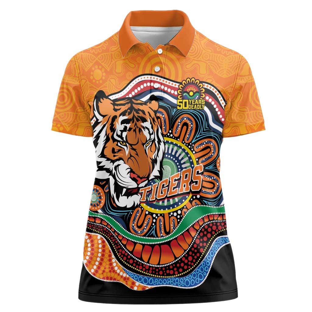 Custom Tigers Honouring First Nations Women Polo Shirt NAIDOC 2026 Deadly 50 Years