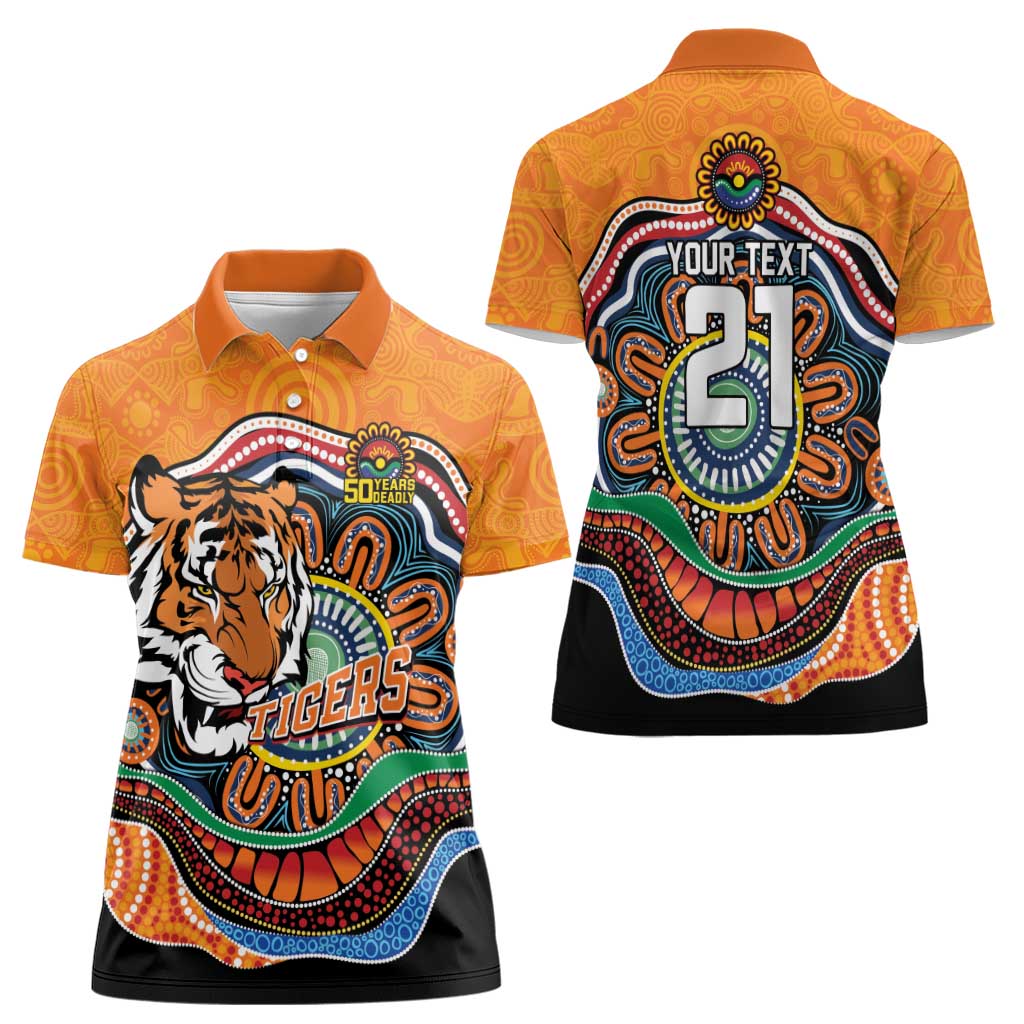 Custom Tigers Honouring First Nations Women Polo Shirt NAIDOC 2026 Deadly 50 Years