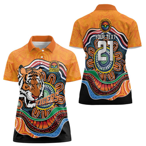 Custom Tigers Honouring First Nations Women Polo Shirt NAIDOC 2026 Deadly 50 Years