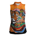 Custom Tigers Honouring First Nations Women Sleeveless Polo Shirt NAIDOC 2026 Deadly 50 Years