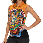 Custom Tigers Honouring First Nations Women Sleeveless Polo Shirt NAIDOC 2026 Deadly 50 Years